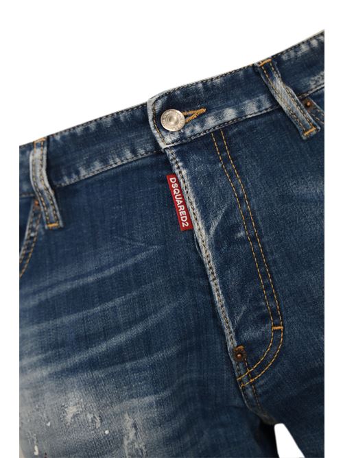 Jeans Skinny Cool Guy con toppe DSQUARED2 | S74LB1549 S30342470